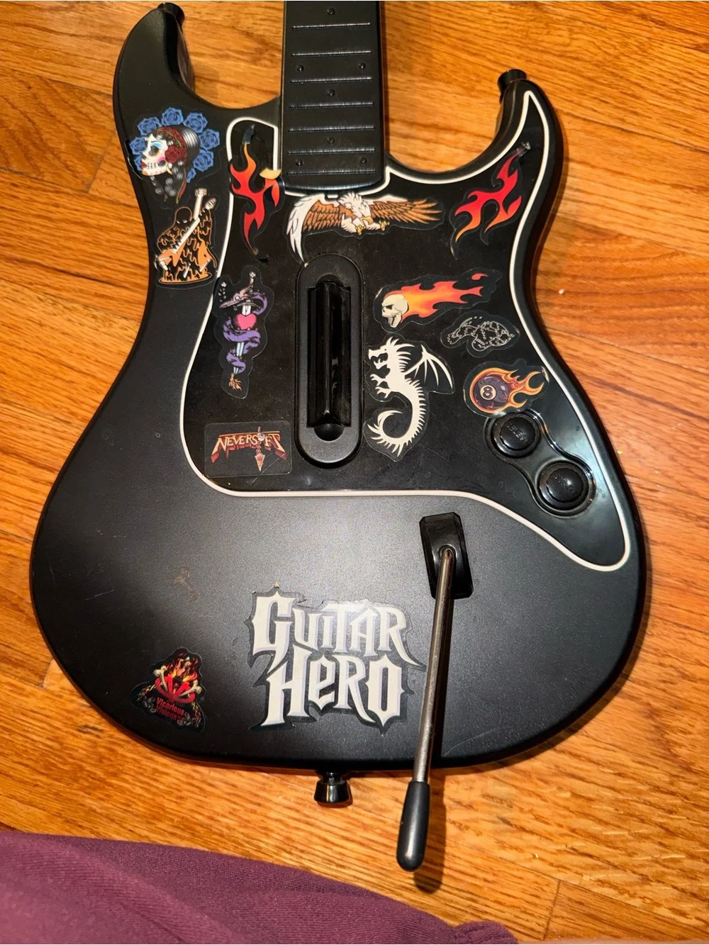 PS2 Guitar Hero Kramer Striker RedOctane Wireless Controller No Dongle